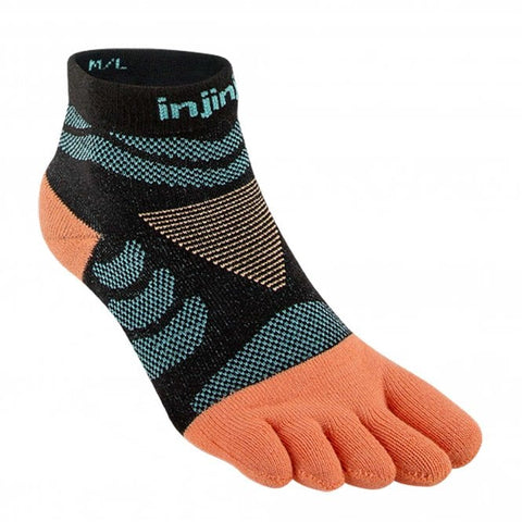 Injinji Ultra Run Mini Crew Five Finger Running Toe Socks Onyx