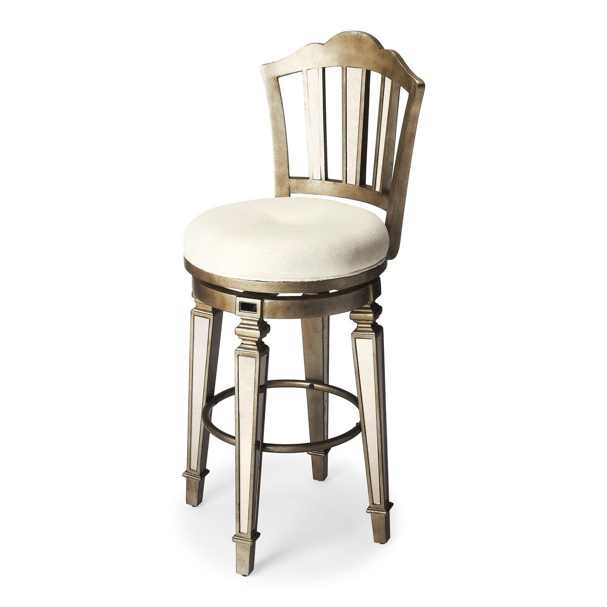 Butler Jarnot Mirrored Bar Stool The Rustic Furniture Store