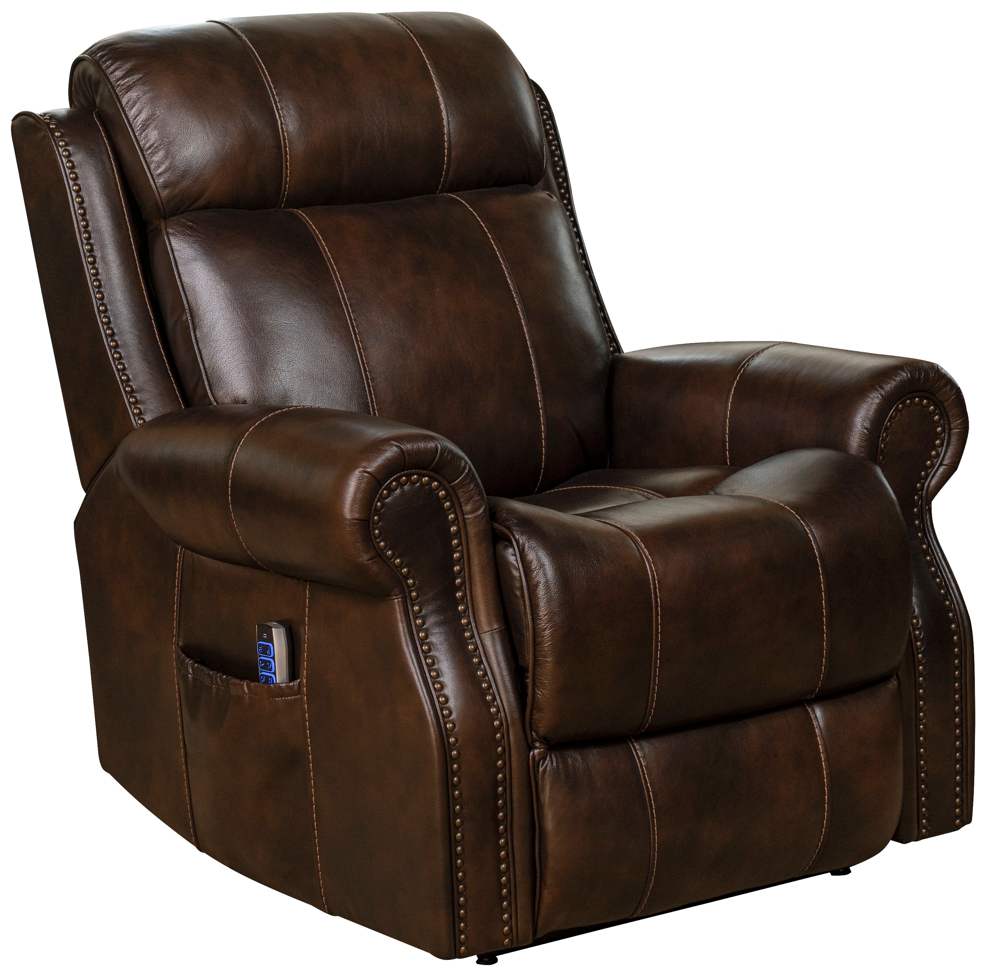 barcalounger leather chair