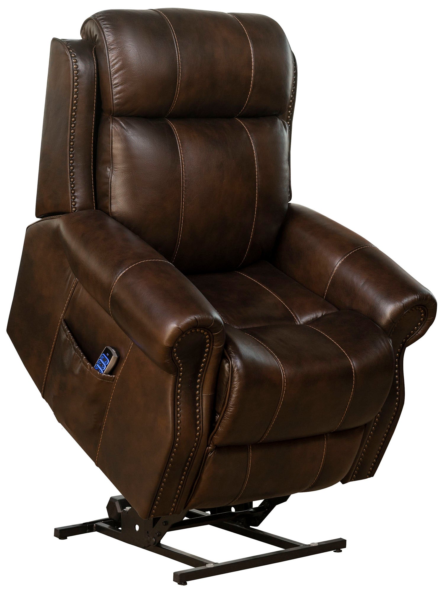 Barcalounger Langston Leather Power Recliner Lift Chair