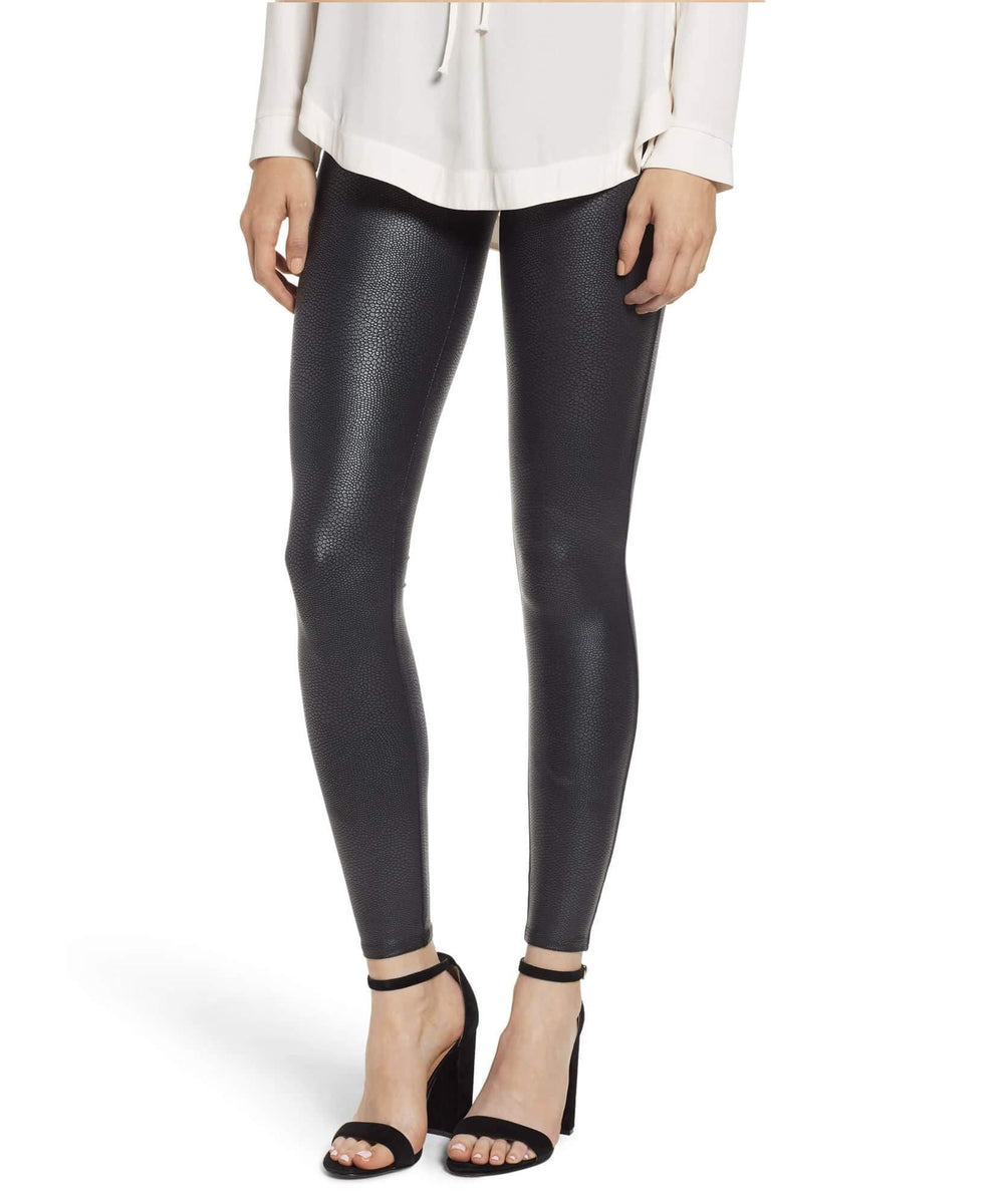 Pebbled Faux Leather Leggings – PINK ARROWS