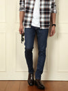 Faded Slim Tapered Jeans | Dark Blue