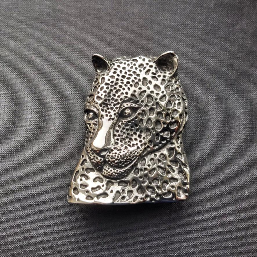 leopard belt buckle