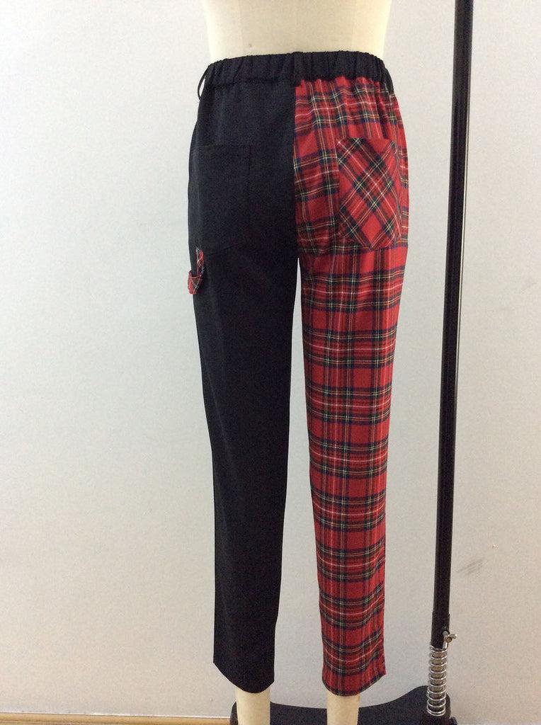 Banned Red Tartan Lydon Pants - Dark Fashion Clothing