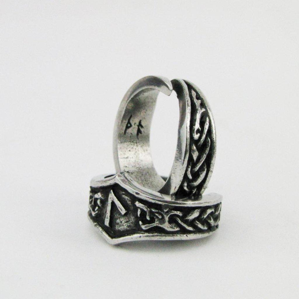 Algiz Rune Ring 