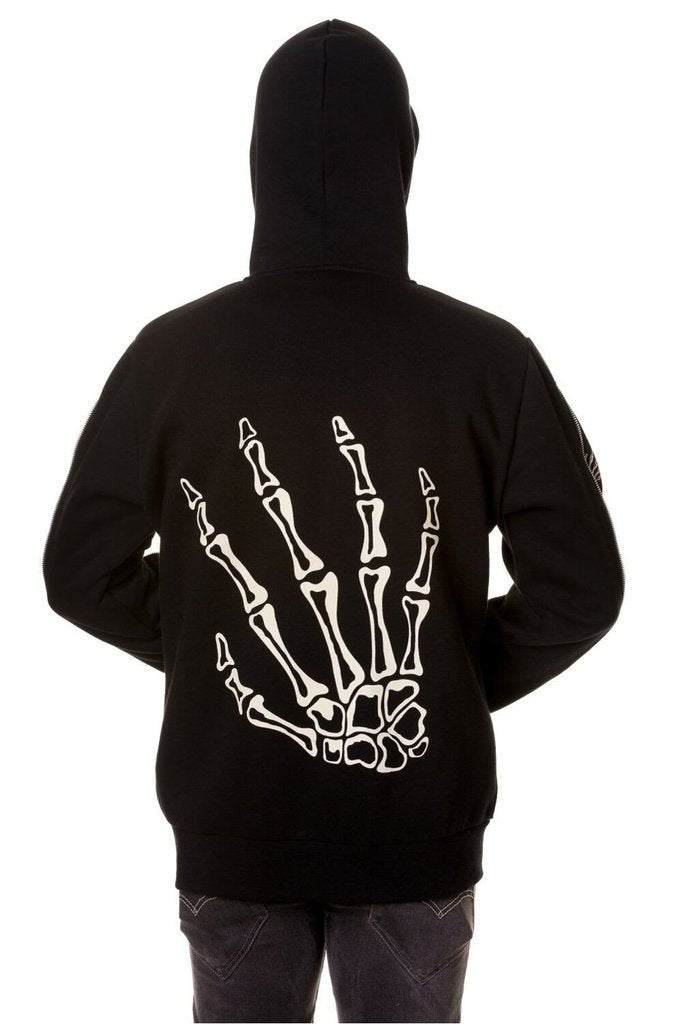 skeleton hands hoodie