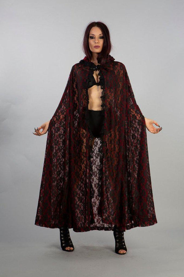 black lace cloak