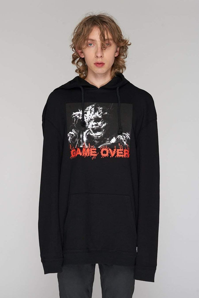 Game Over Hooded Sweatshirt by Long Clothing - Unisex - Dark Fashion ...