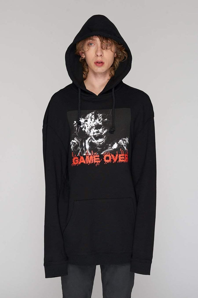 Game Over Hooded Sweatshirt by Long Clothing - Unisex - Dark Fashion ...