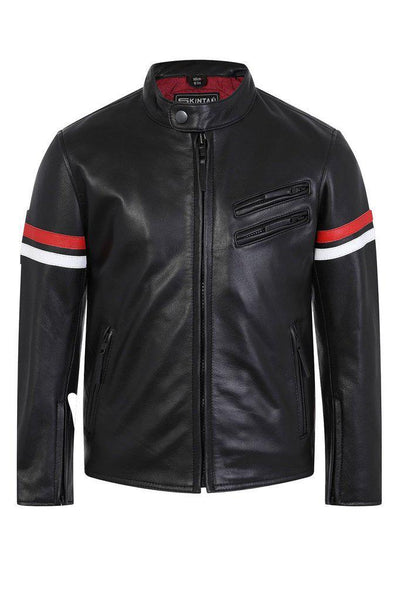 Kane Children’s Leather Biker Jacket - Dark Fashion Clothing