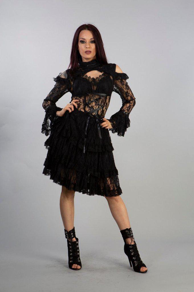 Black Fishnet Dress, Adrianna