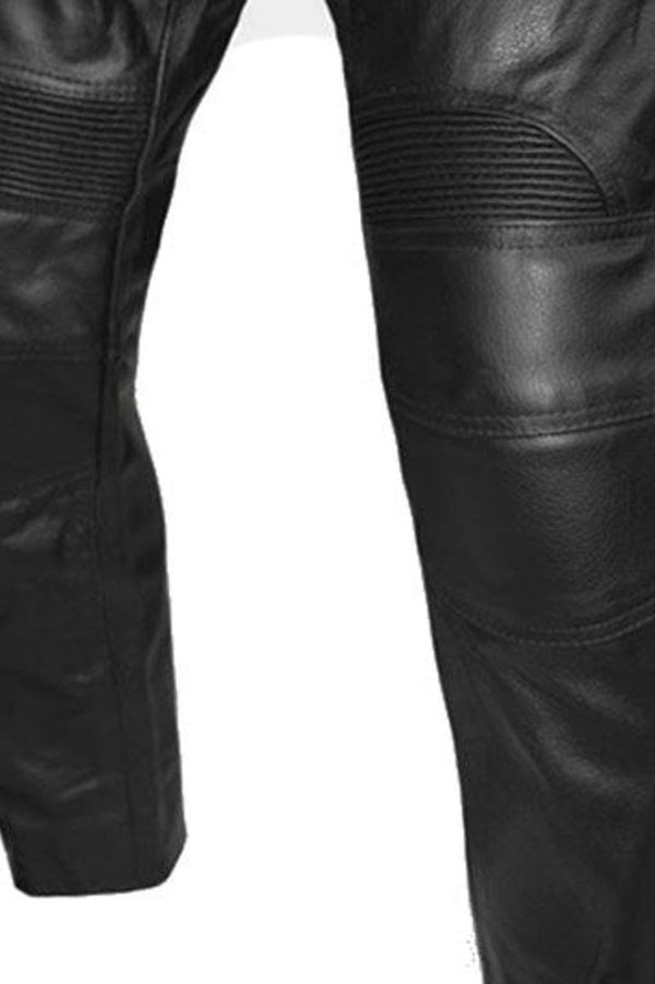 Skintan Leather Limo Motorcycle Trousers - CE Armoured - Dark Fashion ...