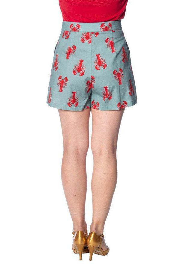 Banned Lobster Love Shorts - Dark Fashion Clothing