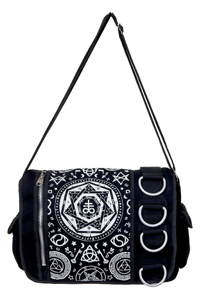 Buy Black Gothic Crossbody Shoulder Bag Red Bat Messenger Bag Online in  India 