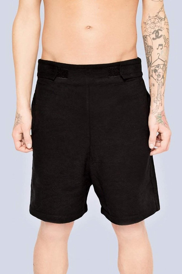 Plain Black Shorts by Long Clothing - Unisex - Dark Fashion Clothing