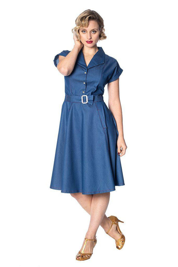 Banned Seaside Diner 50s Dress - Dark Fashion Clothing