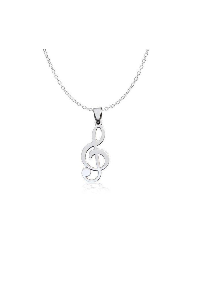 Silver Music Note Pendant - Royal Mile Silver
