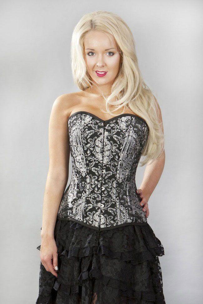 Victorian Double Steel Boned Underbust Corset In King Brocade - Burleska -  Dark Fashion Clothing