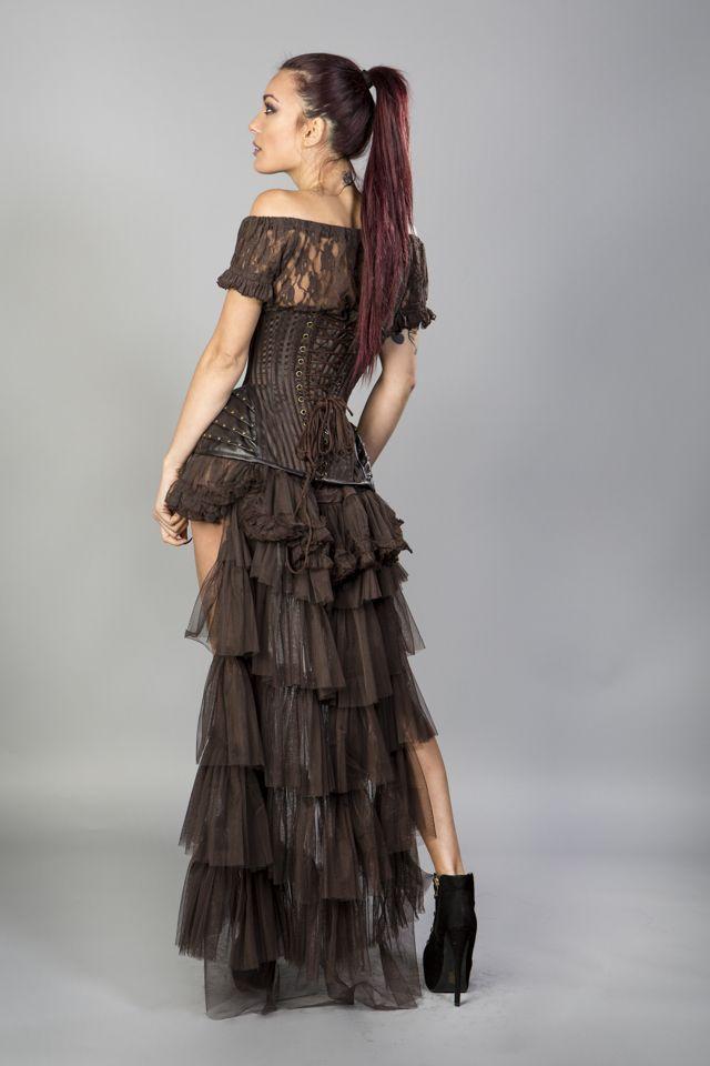 Steampunk Corset A1178 Brown buy online store Xstyle - 121179