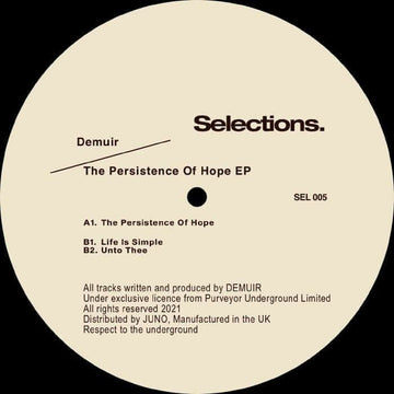 Demuir - The Persistence Of Hope EP (PRE-ORDER) Vinly Record