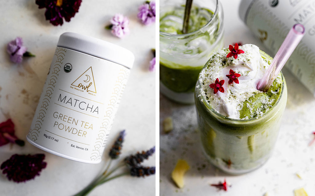 Blender Oat Milk Matcha Latte - Nourished by Caroline