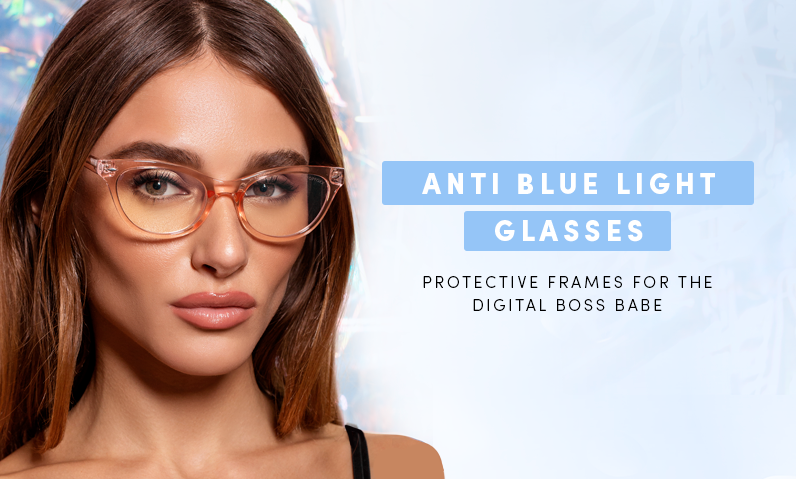 boss babe blue light glasses
