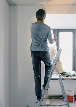 a man renovating his house
