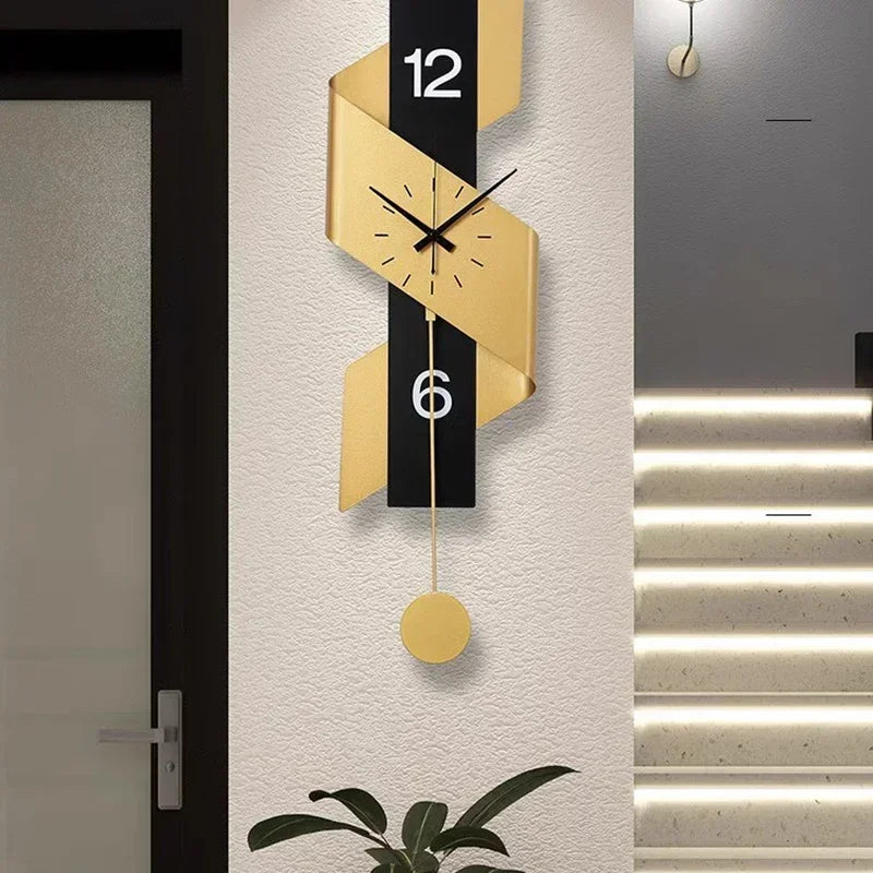 horloge-murale-numerique-metal-plante