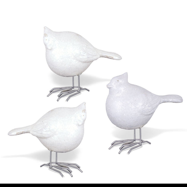 Home Decor - Assorted 4.5 Inch White Porcelain Birds – FancySchmancyDecor