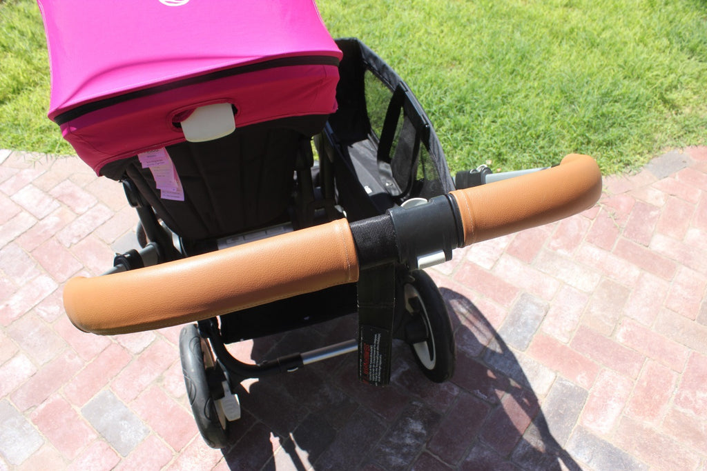 leather stroller handle cover