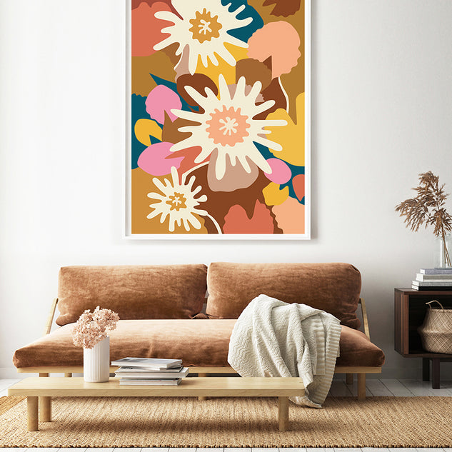 floral artwork brisbane home decor colourful artwork