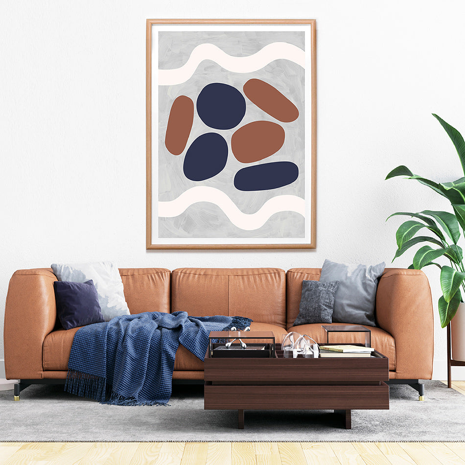 wood tones earthy tones art print abstract art print