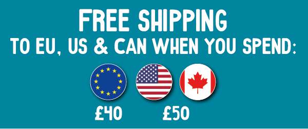 Free Shipping to EU, US & Canada on minimum orders