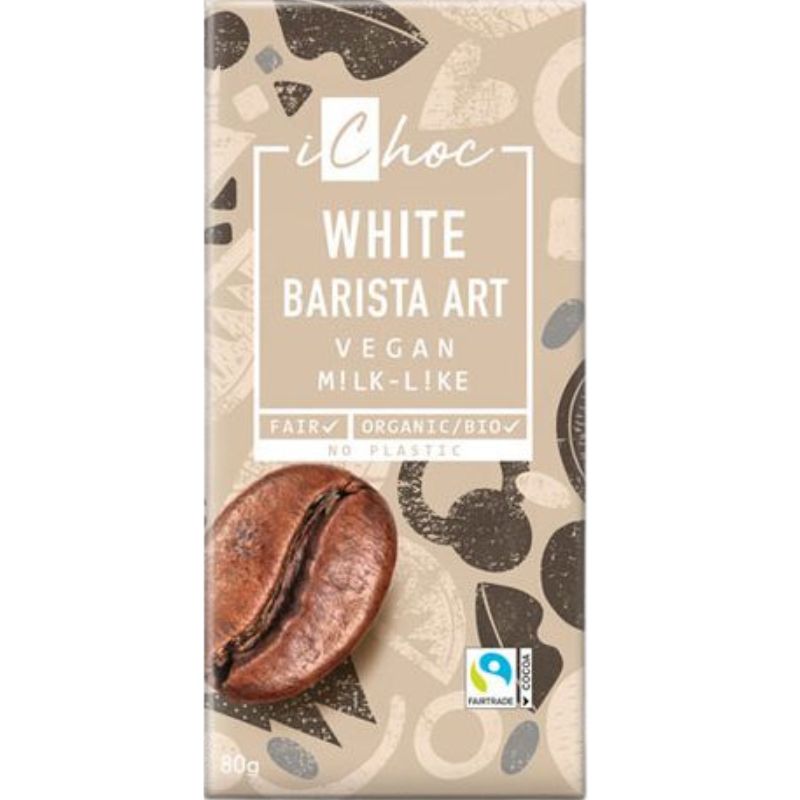 iChoc Vegan Chocolate White Barista Art – Chocolate & More Delights