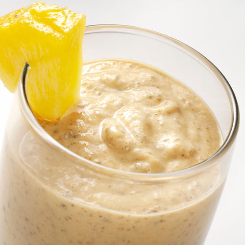 VIDEO RECIPE: Vegan Peanut Butter Tropical Smoothie with Chia Seeds