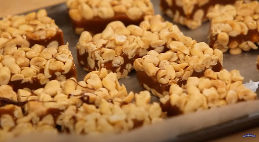 VIDEO RECIPE: Chocolate Peanut Butter Nougat Candy Bar