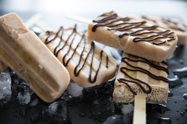 Chocolate Peanut Butter Banana Yogurt Pops