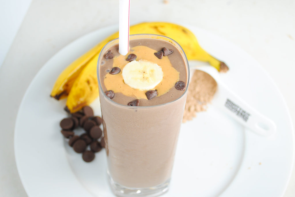 Chocolate Peanut Butter Banana Smoothie