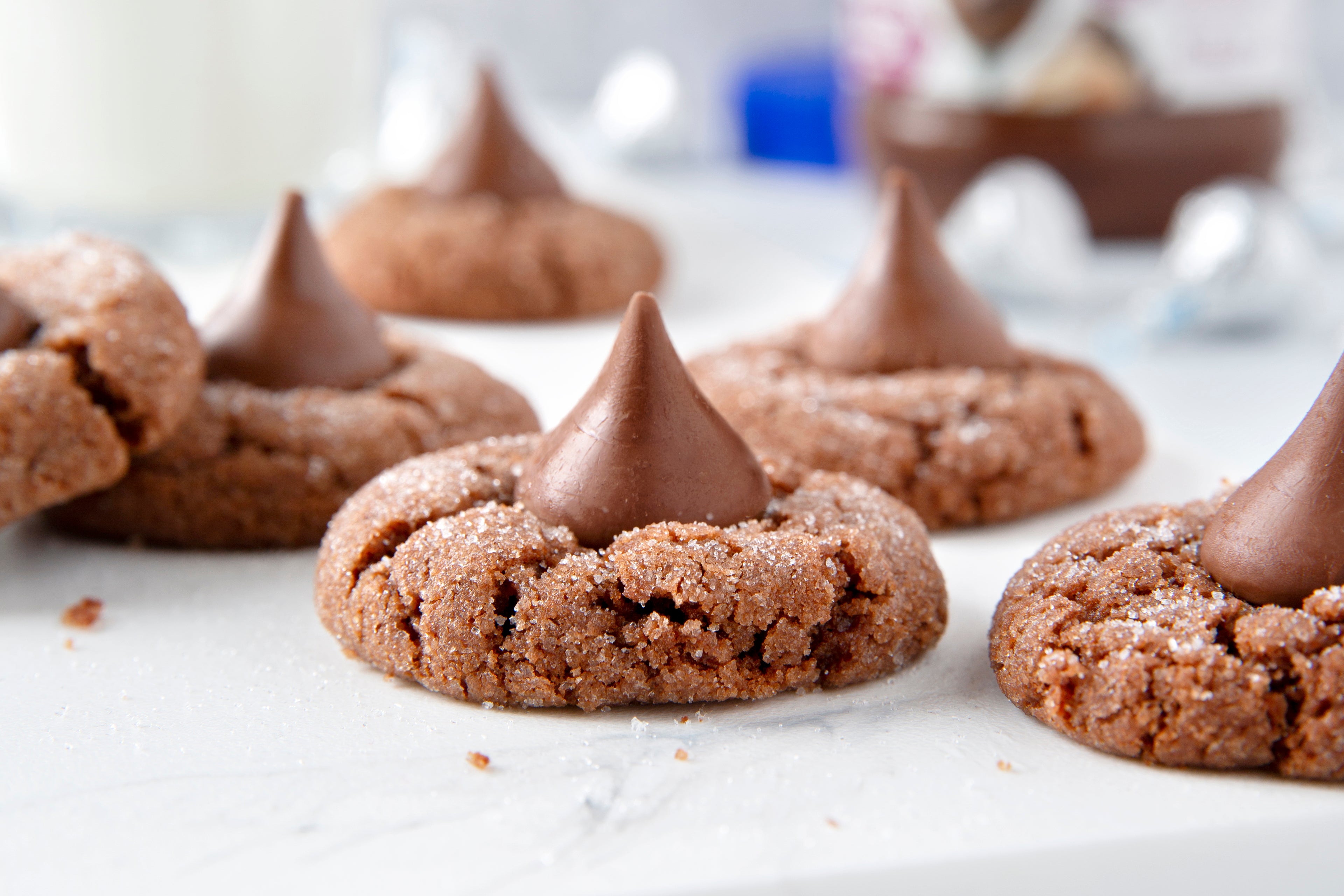 Triple Chocolate Peanut Butter Blossoms