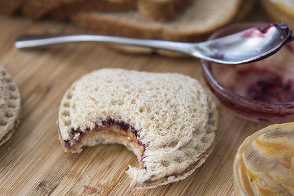 No Crust Peanut Butter Jelly Sandwich