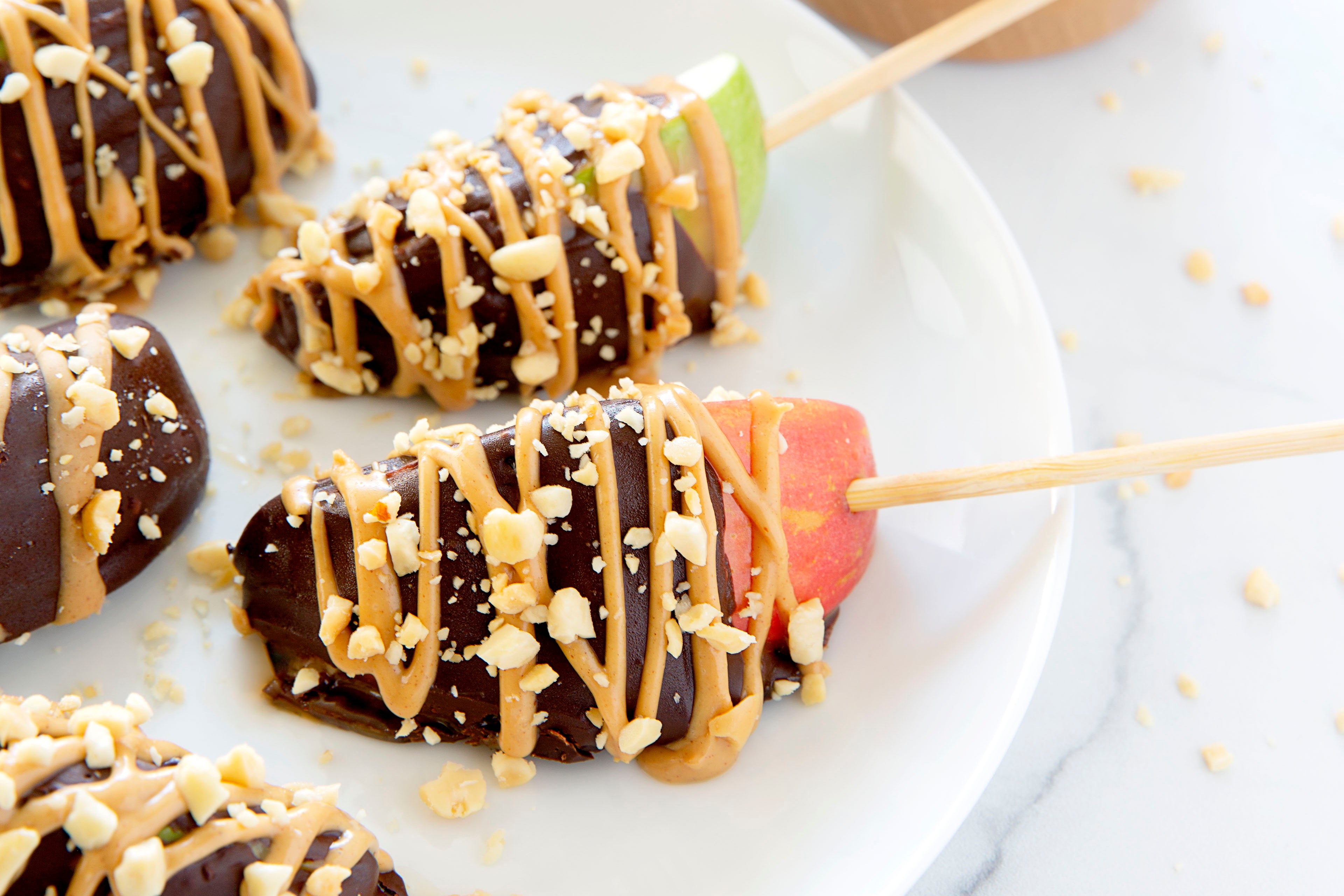 Chocolate Covered Apple Slices