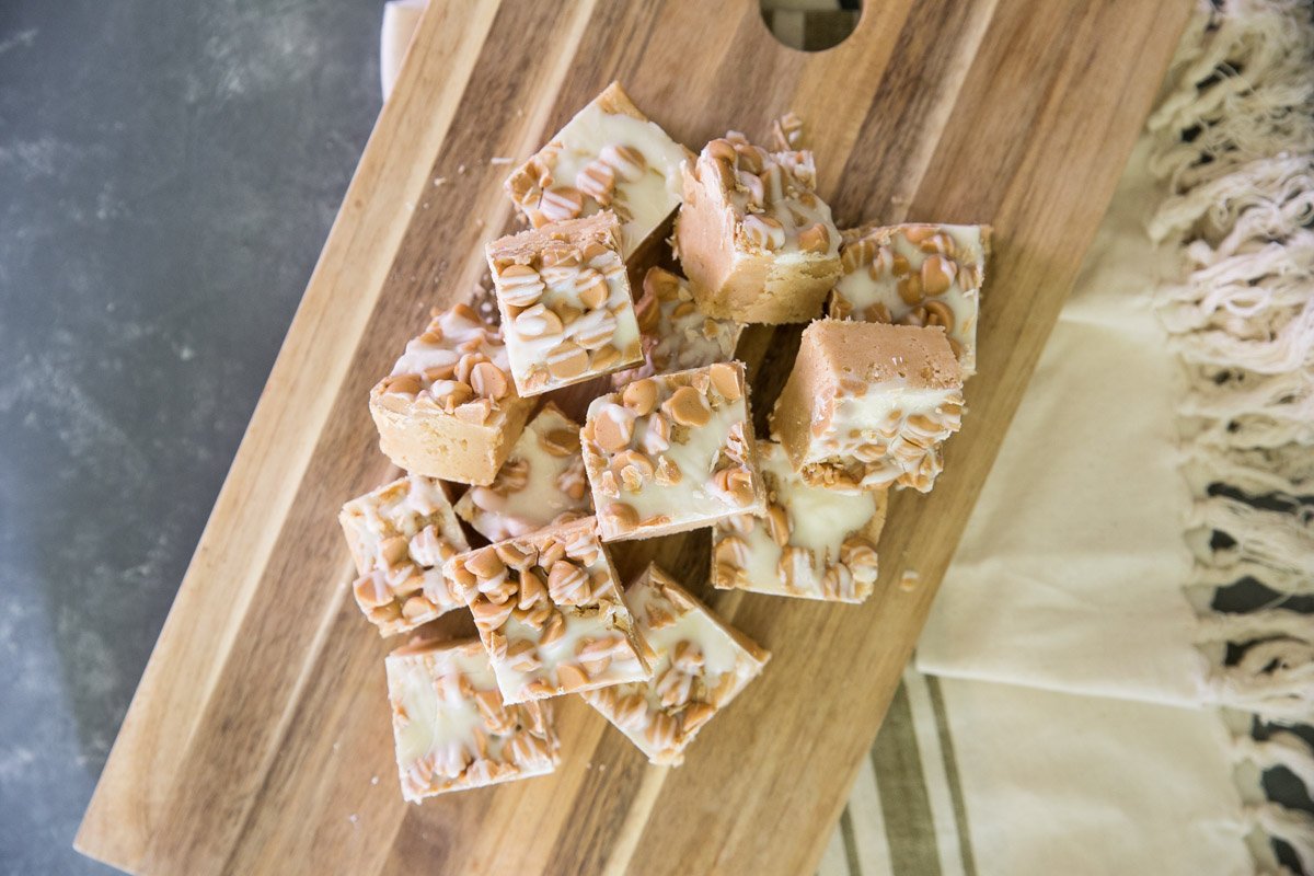 White Chocolate Peanut Butter Fudge