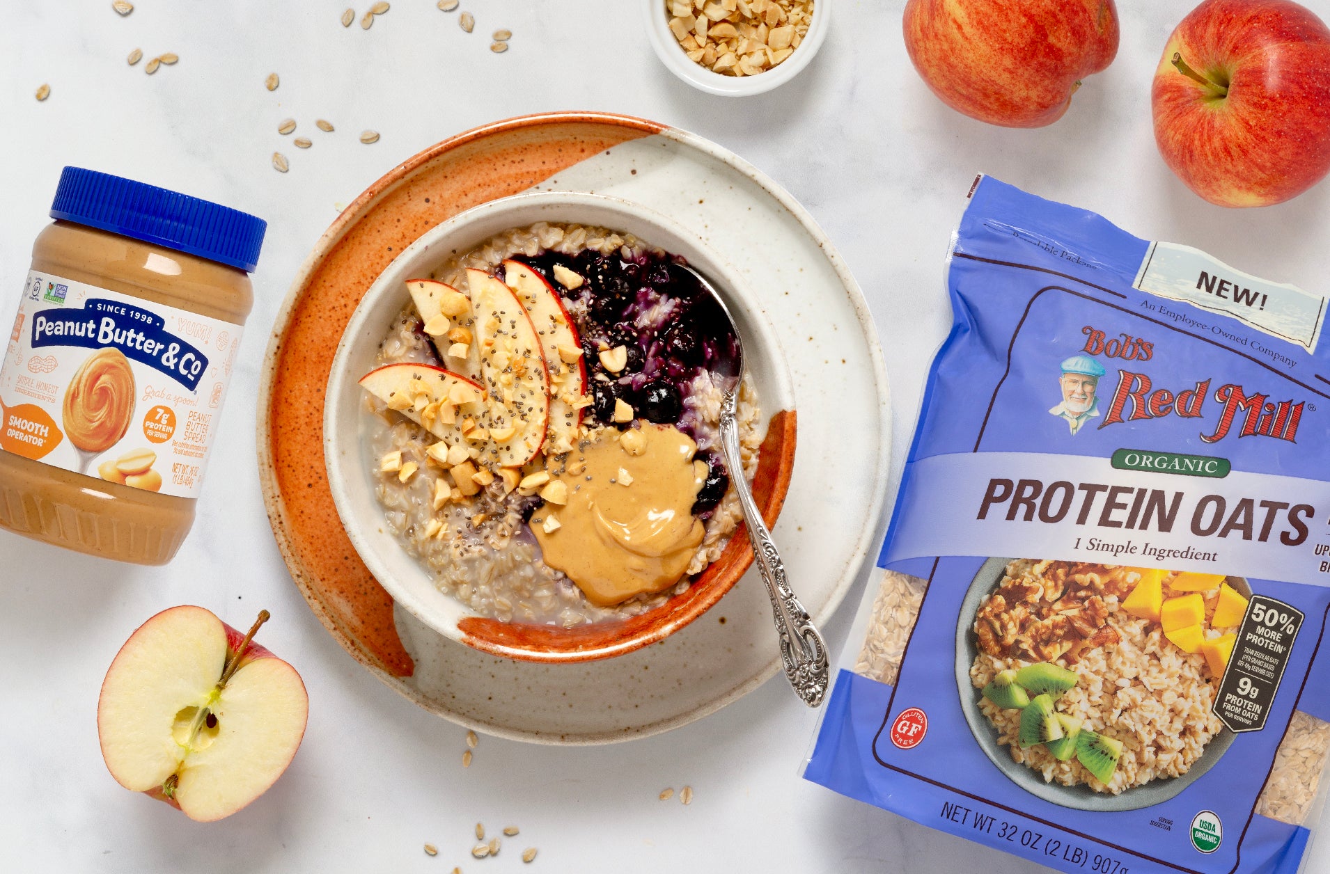 Gluten Free Peanut Butter Protein Oat Bowl