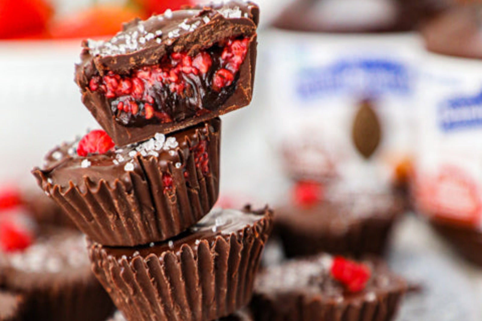 Chocolate Raspberry Hazelnut Cups