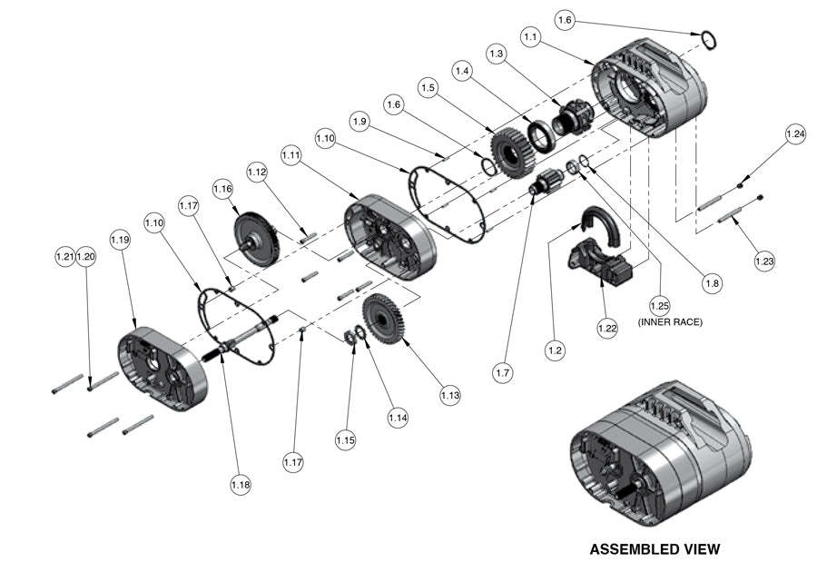 Next-Gen lodestar takelonderdelen: versnellingsbak (RRS-model)