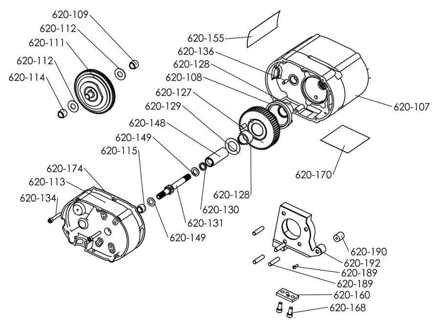 Part Prostar Hoist - Caja de cambios