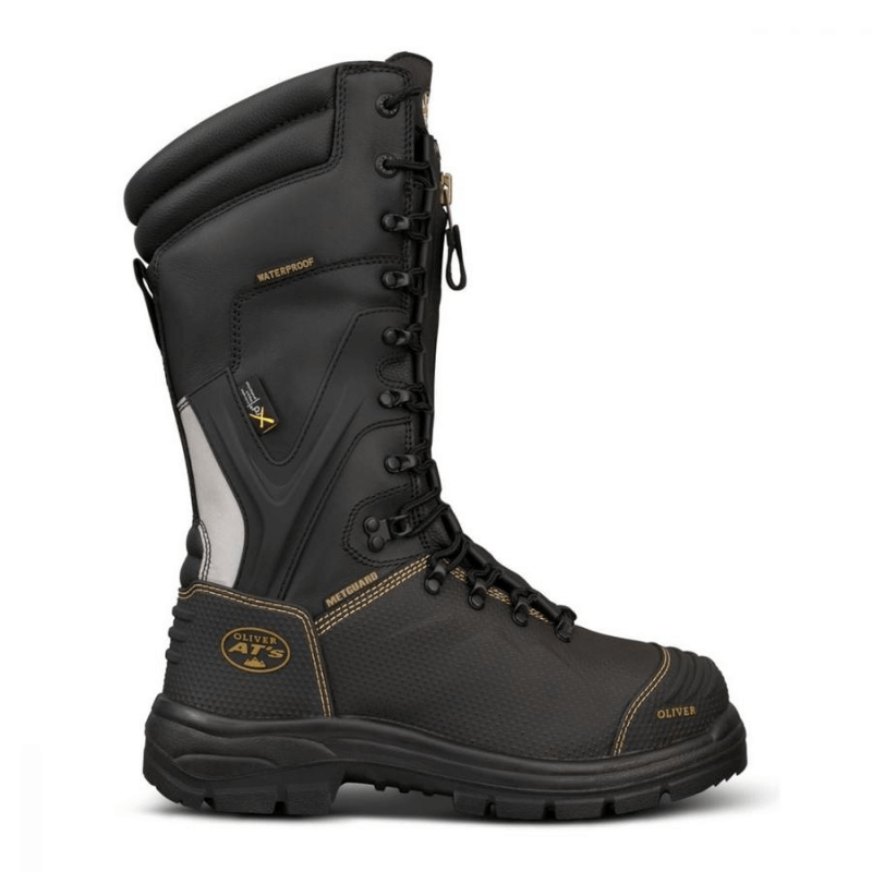 zip up steel cap boots