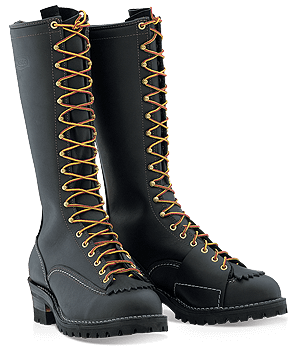 double shank lineman boots