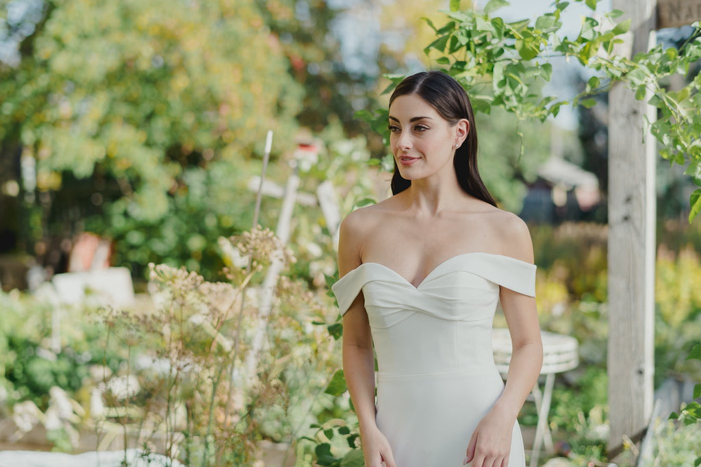 Lis Simon Bridal Vancouver off the shoulder