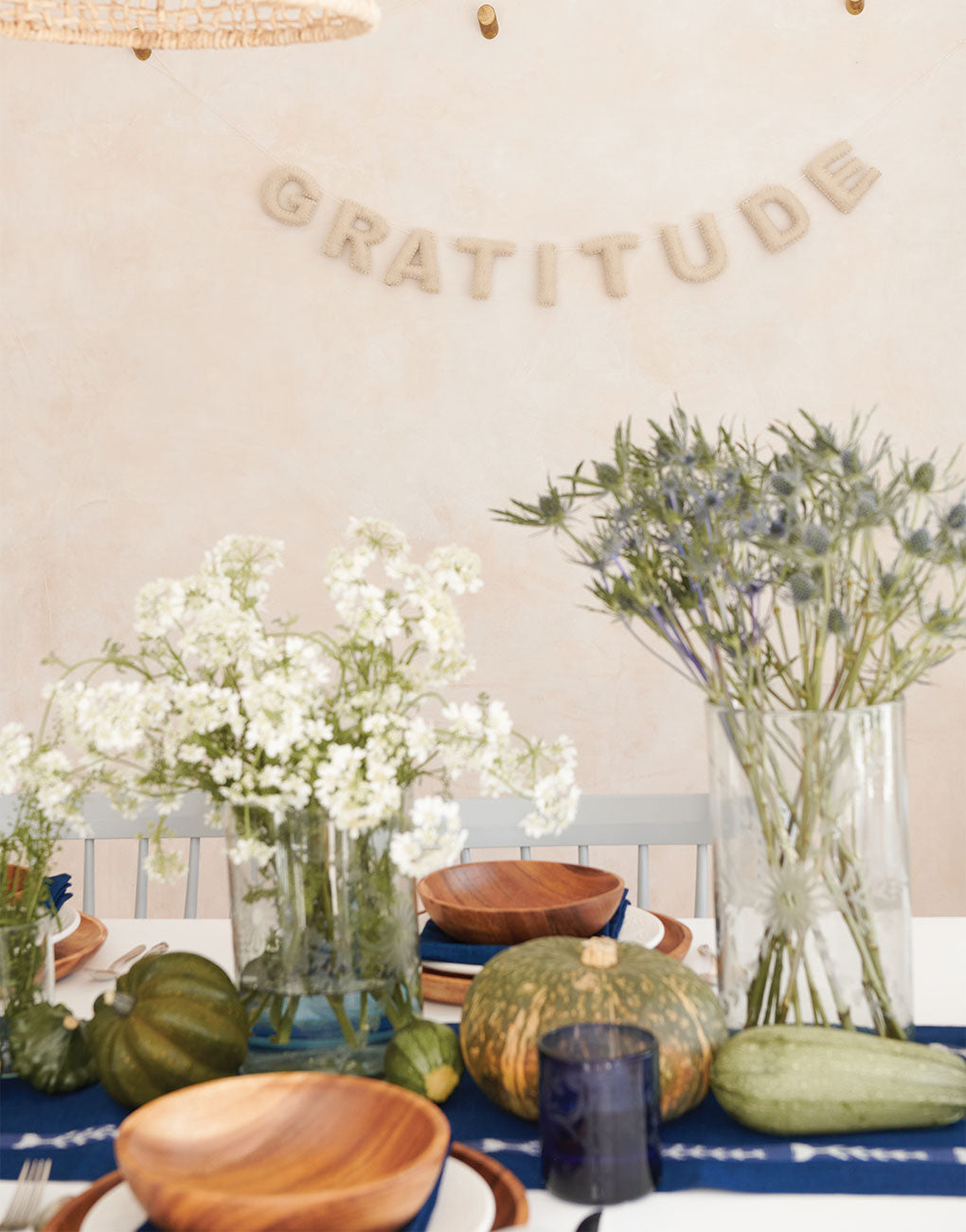 Gratitude Felt Garland - Oatmeal